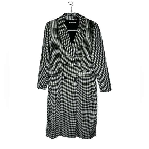 Reformation | NWOT York Coat in Black White Check Medium - Picture 3 of 12